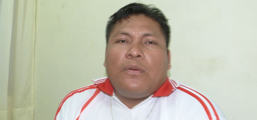 Secretario general adjunto del Sindicato de Trabajadores de Construcción Civil, Esaúl Parano Yuimachi.