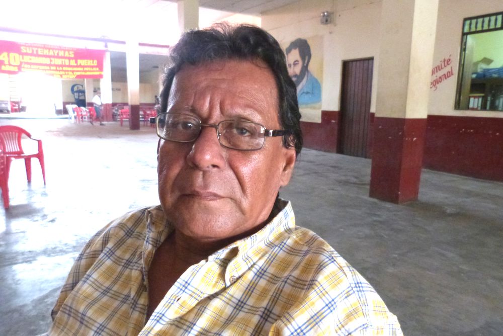 Luis Abecasis Mori, secretario de defensa del Frente Patriótico de Loreto.