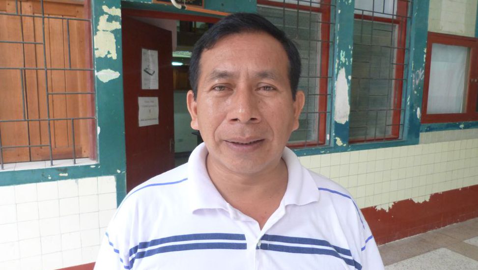 Augusto Cárdenas, secretario general de trabajadores administrativos de la UNAP.