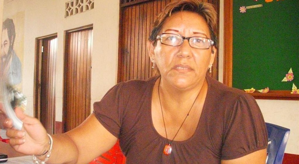 Ex secretaria del Sutep Maynas, Prof. Gaby Documet, expresa condolencias por muerte de profesor José Ramos, en la capital.