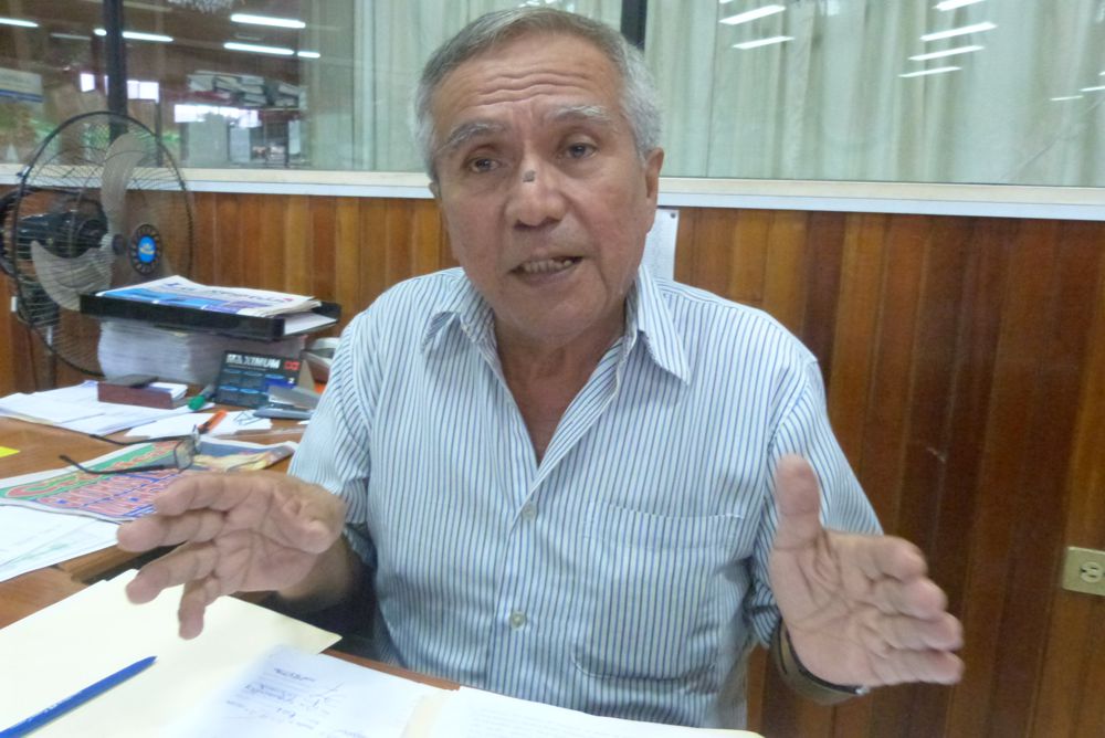 Ing. Elar Hernández, gerente de obras de la Municipalidad de Maynas.