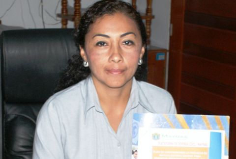 Alcaldesa de Maynas, Adela Jiménez.