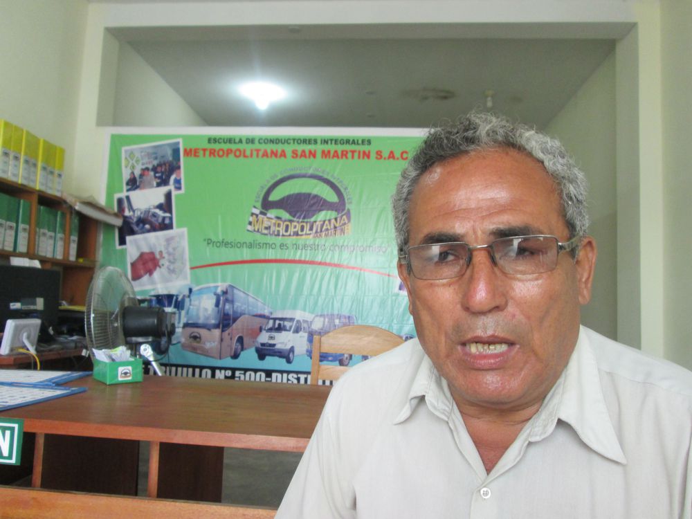 Director de la Escuela de Conductores, Aldo Meza Meza.