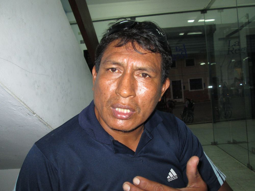 Dirigente de la Asociación de Pescadores de Belén, Gerardo Quispe.