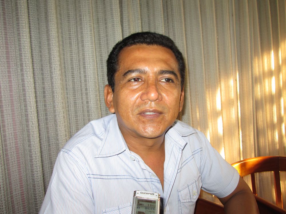 Éuler Hernández, ex regidor y ahora candidato para alcalde de Punchana.