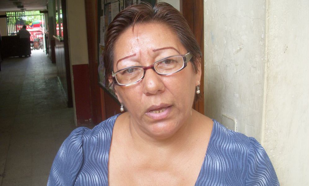 Prof. Gavi Documet, ex secretaria del Sutep Maynas.