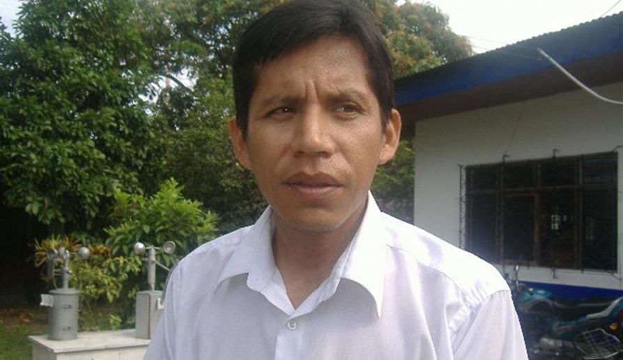 Marco Paredes, jefe del SENAMHI sede Iquitos.