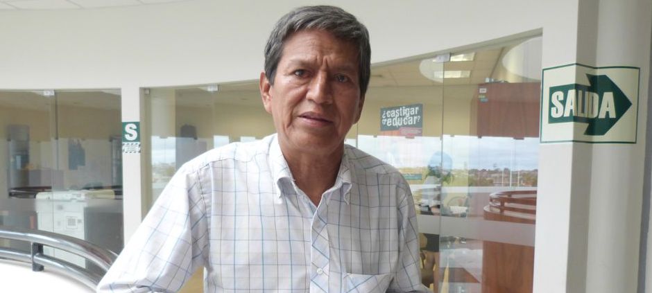 Prof. Juvenal Fasanando, secretario general del Sutep-Loreto.