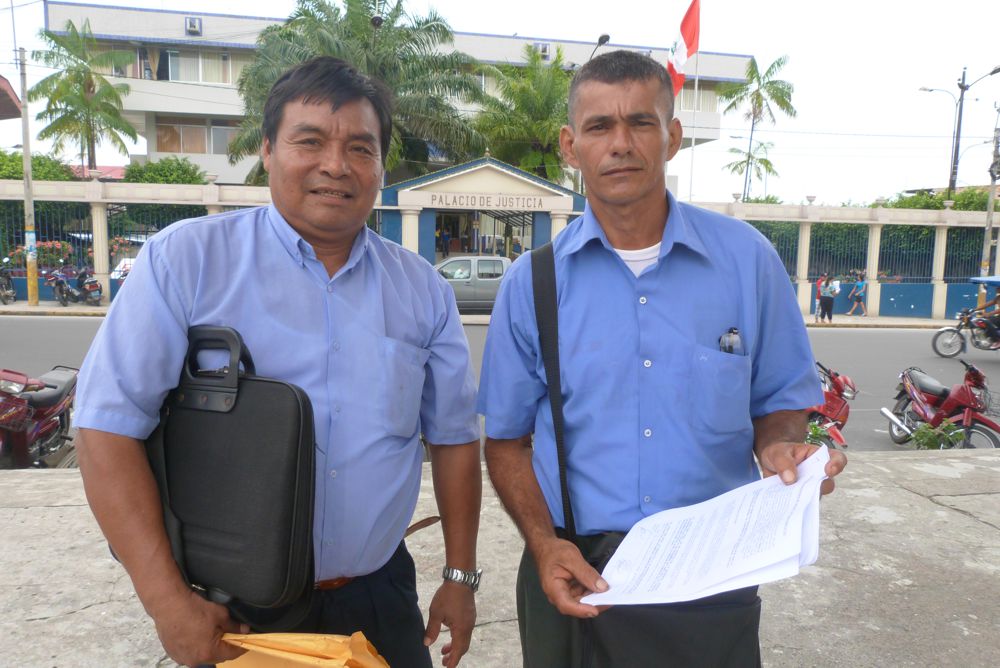 Oscar Díaz y dirigente de San Pablo hablan en nombre de Ticunas y Yahuas.