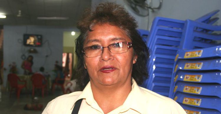 Anamelva Flores, secretaria general del sindicato de administrativos SITASE.