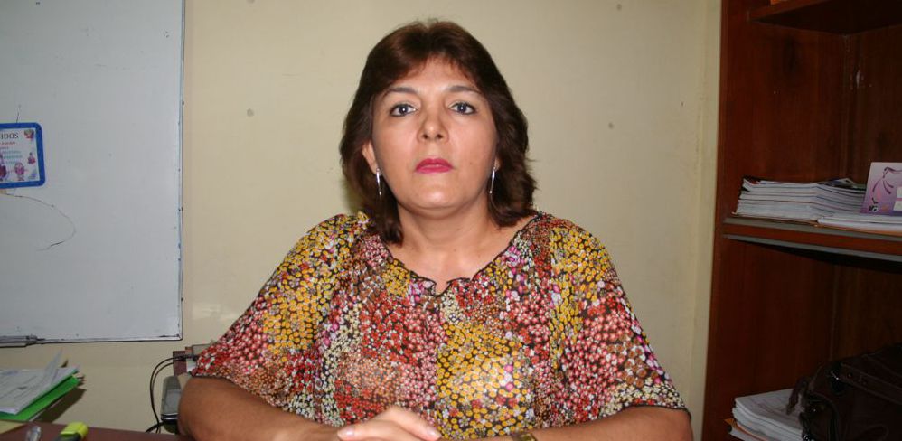 Directora de la UGEL-Maynas, De Fátima Calderón Vásquez.