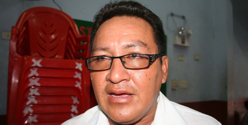 David Cachique, secretario del sindicato de trabajadores del Hospital "César Garayar García".