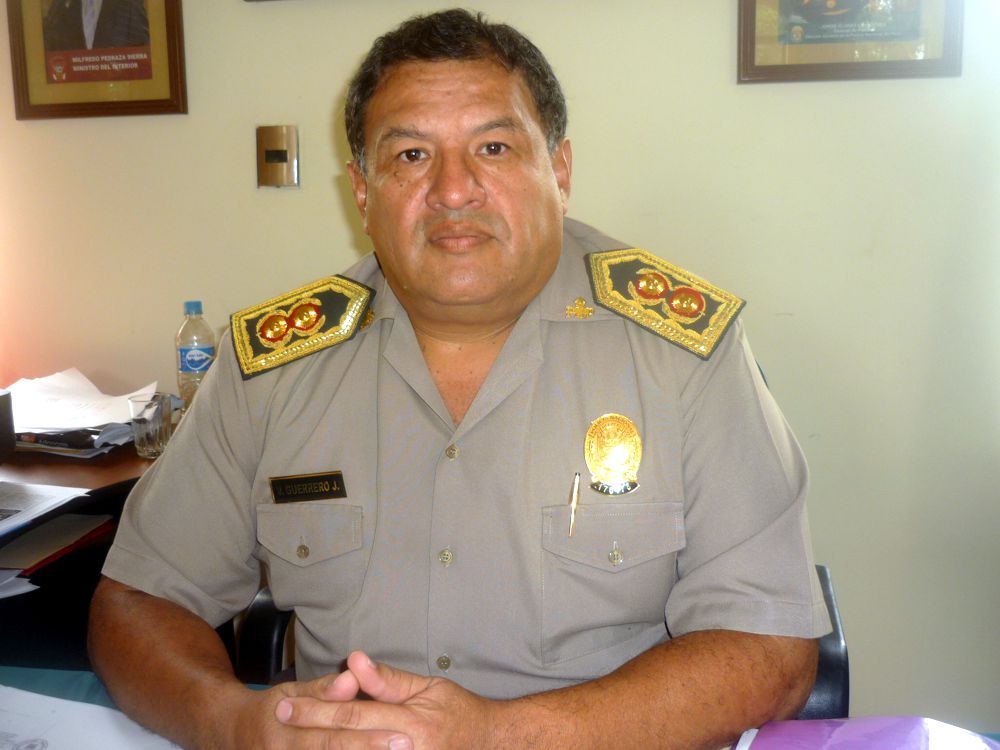 General PNP Víctor Guerrero Jáuregui, anunció rotación de altos oficiales de la PNP por caso del empresario colombiano.
