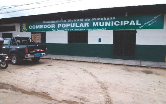 Comedor municipal en Punchana