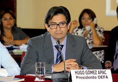Presidente del Consejo Directivo de la OEFA, Hugo Gómez Apac