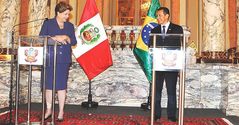 Presidentes de Brasil y Perú