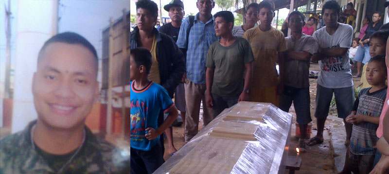 joven soldado pierde la vida