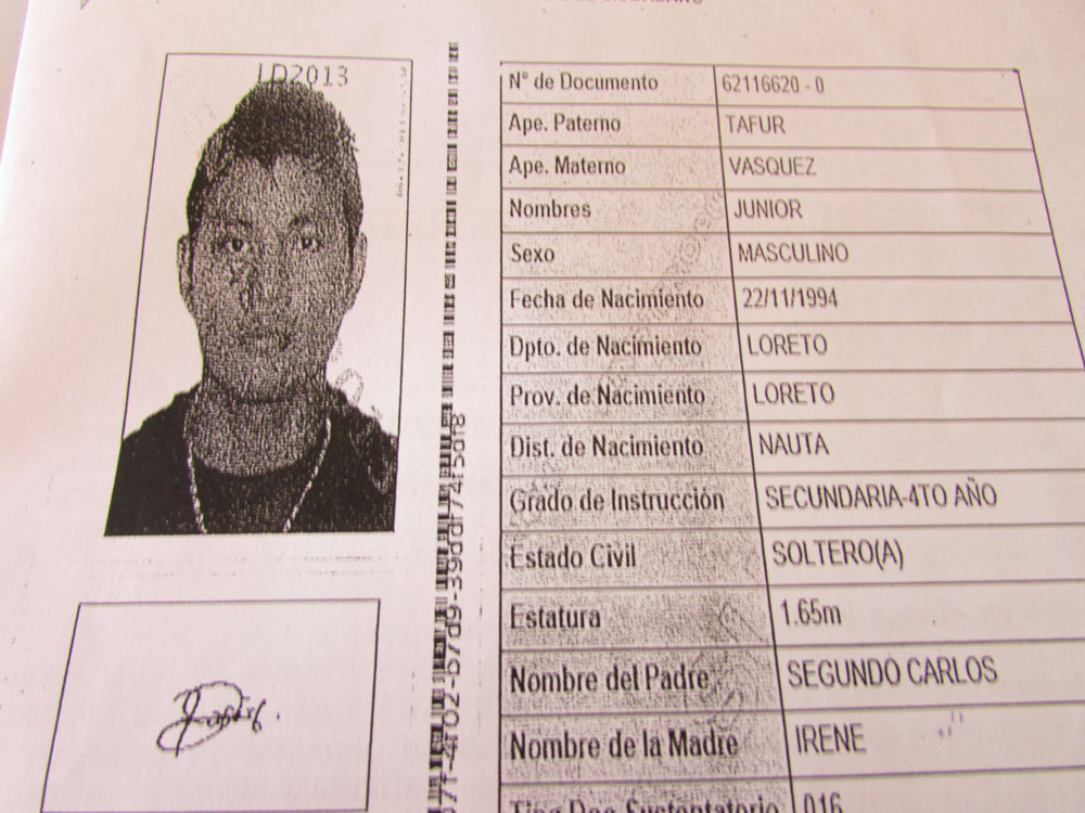 Junior Vásquez, de 19 años, fue condenado a cinco años y dos meses de prisión.