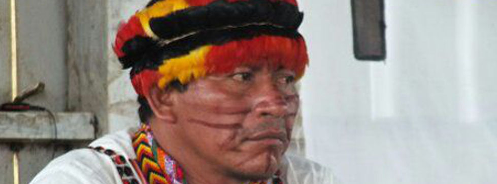 Aurelio Chino Dahua, presidente de la Federación Indígena Quechuas del Pastaza, Fediquep.