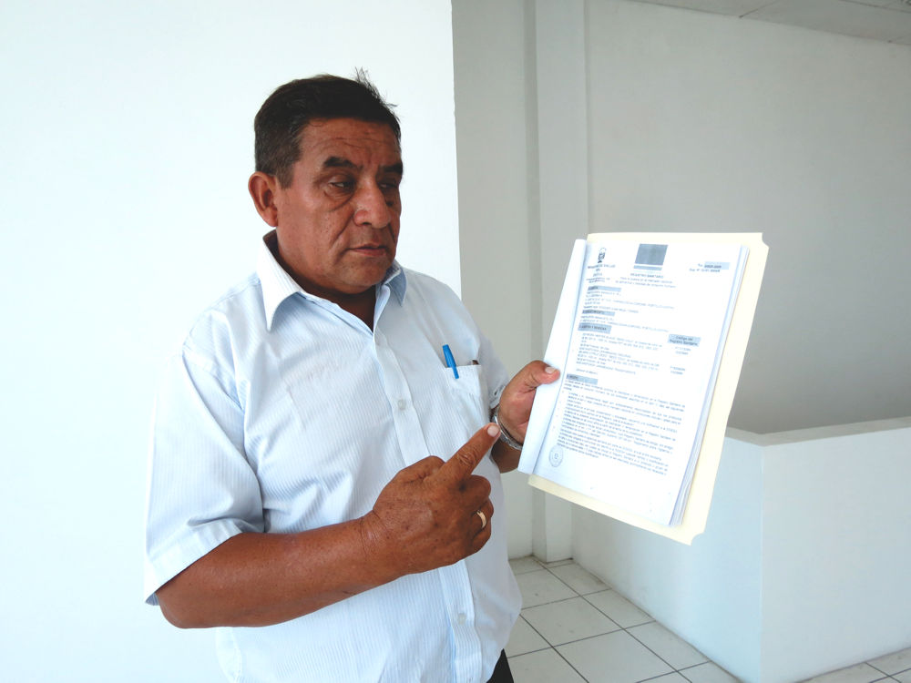 Roger Juan Meza Torres, gerente de empresa intervenida