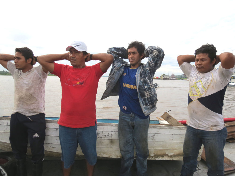 Presuntos ladrones de combustible