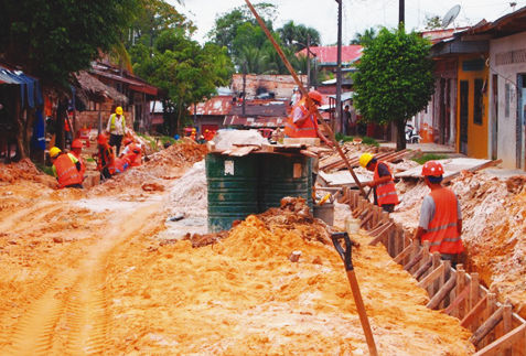 Obras en Punchana