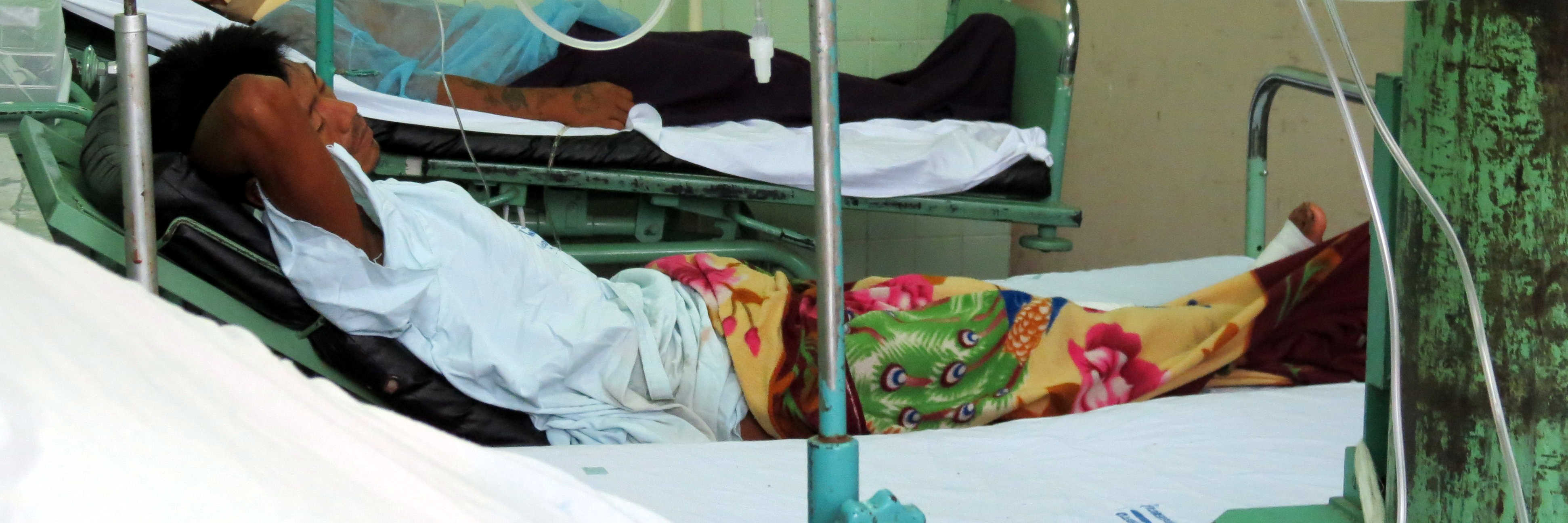 Armadillo le destroza pierna