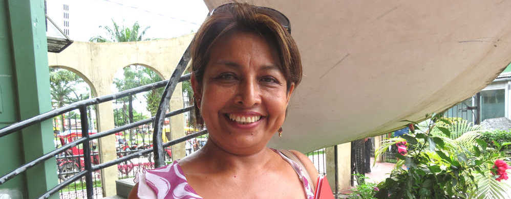 Carol Zamora, responsable de la casa estancia «Divino Niño de Jesús»