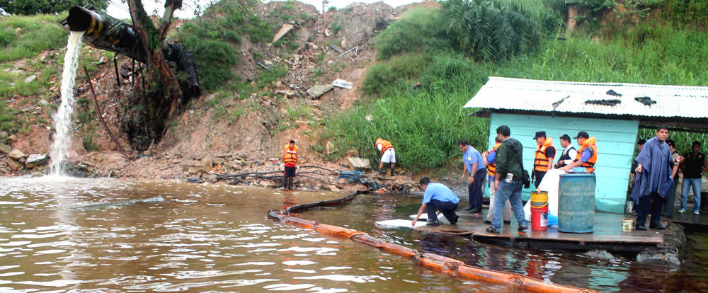 Derrame de petróleo residual