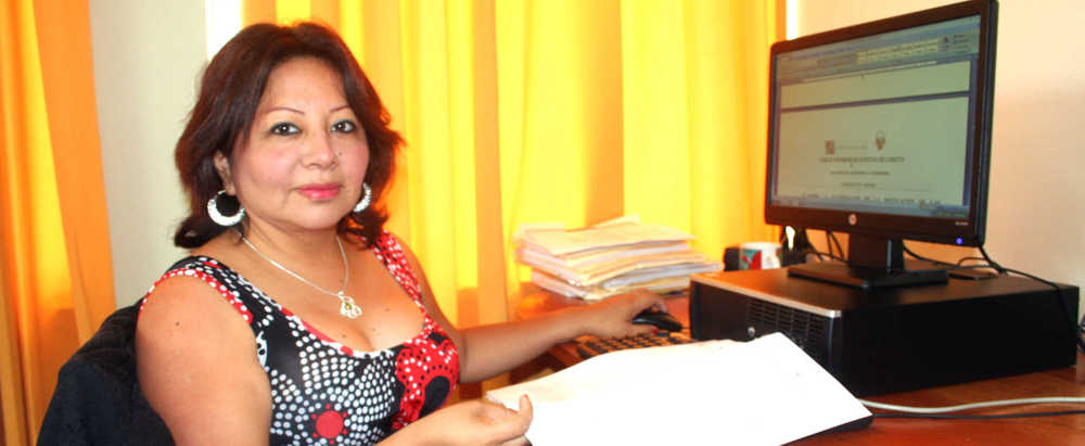 Dra. María Felices Mendoza, puntualiza el sentido de la resolución emitida en cuanto a situación legal de 2 comuneros de Trompeteros.