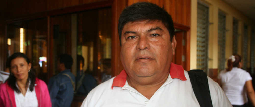 Enrique Chalco Ruíz, secretario del sindicato de trabajadores de Diresa.