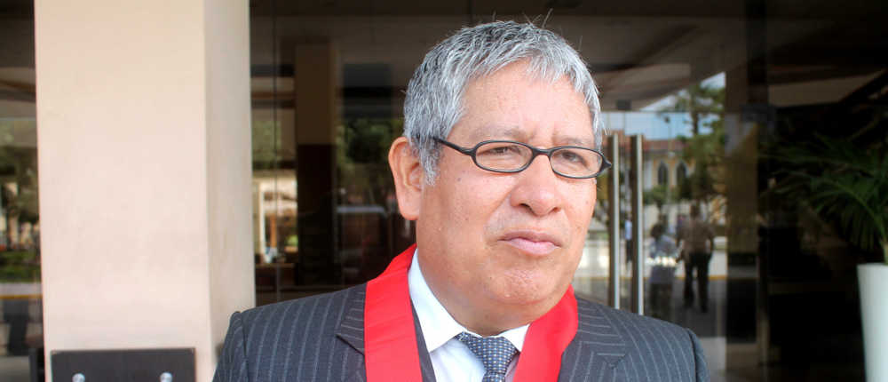 Presidente de la Corte de Loreto, Dr. Wilbert Mercado.