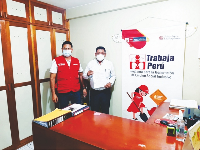 Municipalidad Distrital de Alto Tapiche firma convenio con Trabaja Perú
