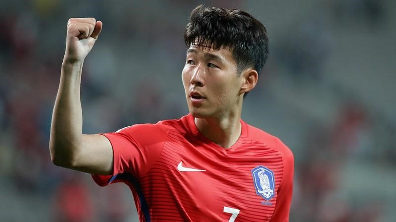 Heung Min Son con Corea del Sur