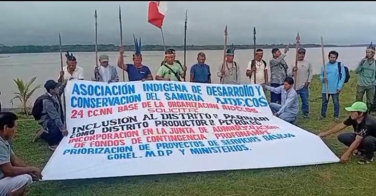 Pueblos kukamas de Parinari suspenden protesta tras propuesta de diálogo