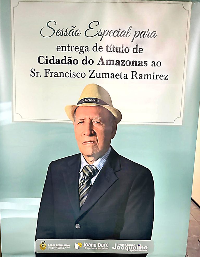 Francisco Zumaeta Ramírez recibe el título de Ciudadano del Estado de Amazonas