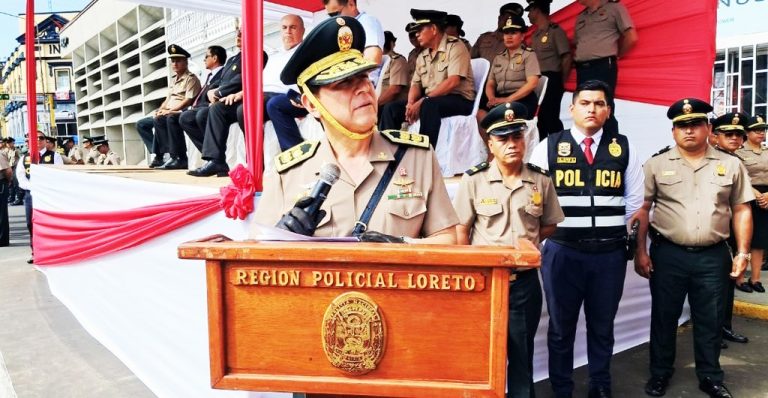 General PNP Fernando Mego es ratificado como jefe de la Región Policial Loreto