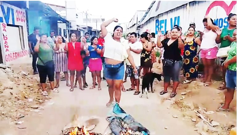 Protesta en Estación Pampachica por temor a desalojo