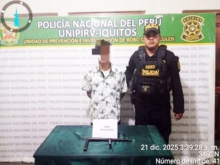Policía interviene a adolescente armado