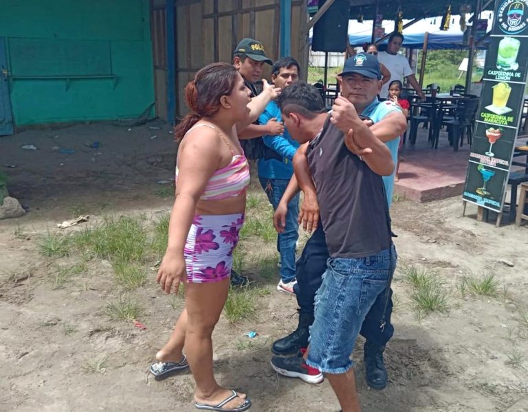 Pelea en vía pública bajo el puente Nanay termina con dos intervenidos