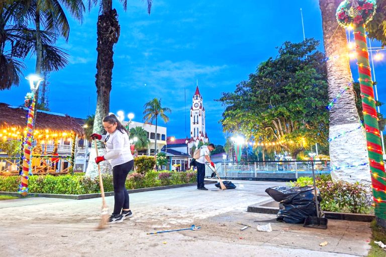 Maynas amanece limpia gracias a una gestión eficiente