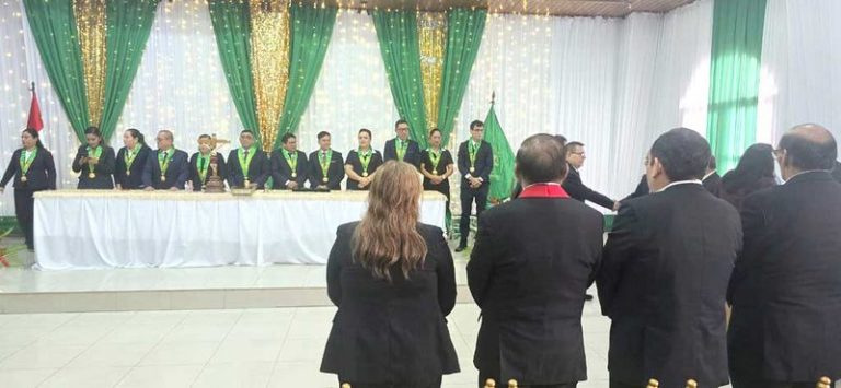 Corte de Loreto presente en la juramentación de la junta directiva del Colegio de Abogados 2026 – 2027