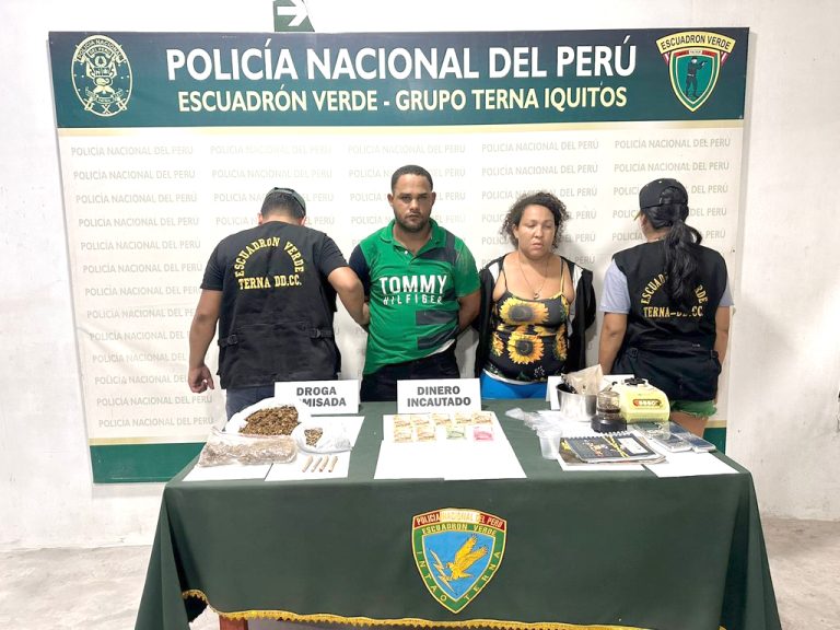 Golpe a la microcomercialización de droga en Iquitos