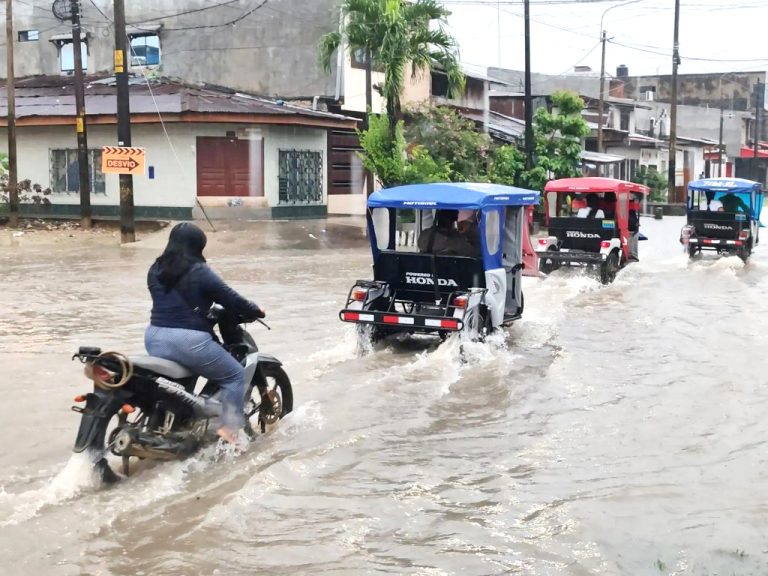 Lluvias se intensificarán este jueves y viernes en toda la región Loreto, advierte SENAMHI