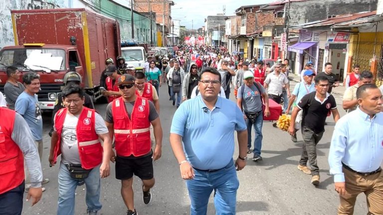 Vidaurre el K-3 presente en la marcha