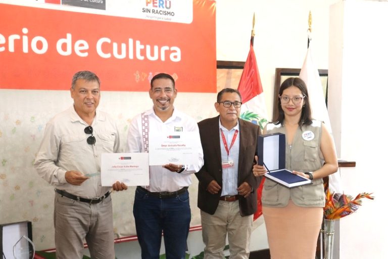 Ministerio de Cultura entregó premio “Fortaleza” a municipalidades y reconoció a DDC Loreto por labor en favor de la cultura