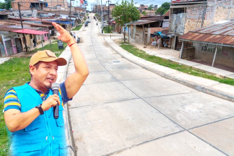 Mejoramiento de vías en el A.H. Oscar Iván registra 93 % de avance en el distrito de Belén