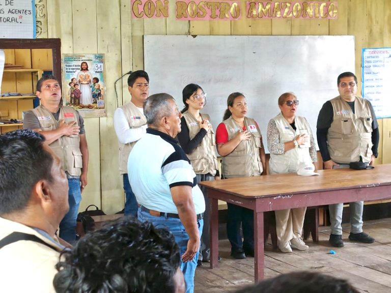 Prefecta y autoridades que trabajan para mitigar la minería ilegal desarrollan varias actividades