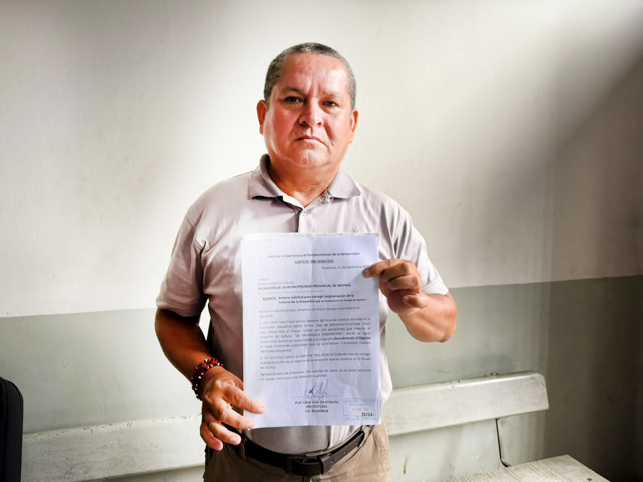 Docente exige corregir información sobre descubrimiento del Amazonas exhibida en el Museo de Iquitos