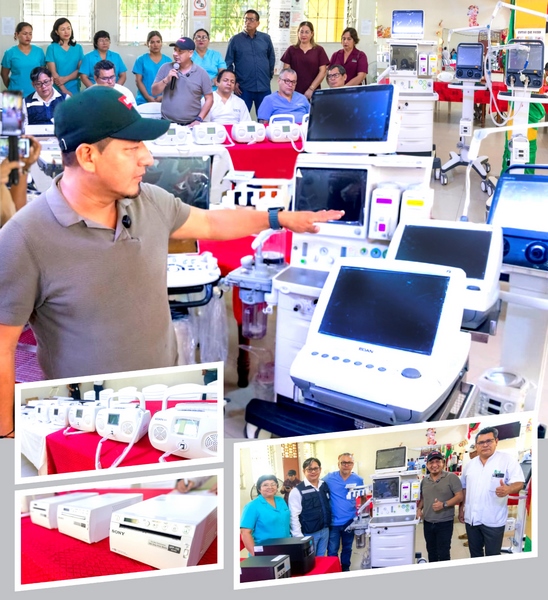René Chávez entregó nuevo equipamiento para modernizar el hospital regional